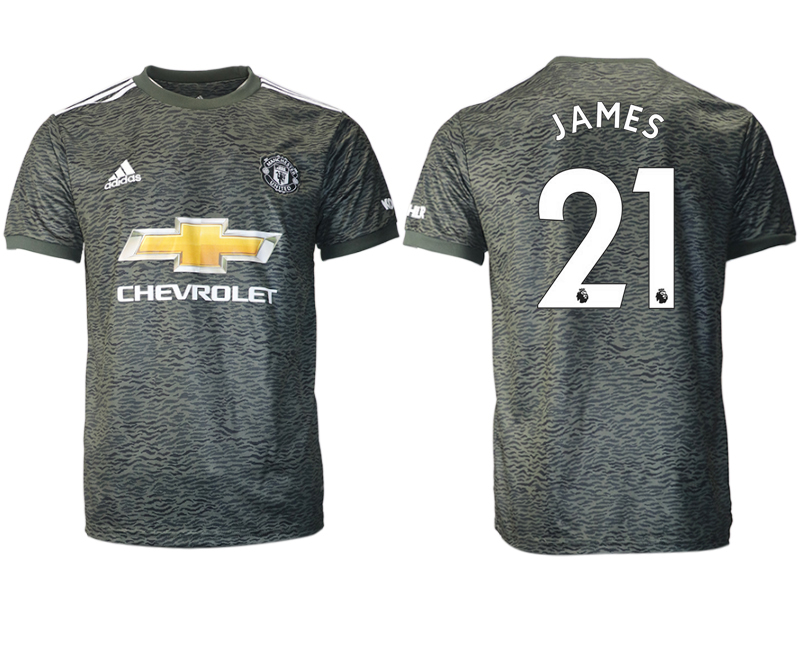 2020-21 Manchester United away aaa version 21# JAMES soccer jerseys