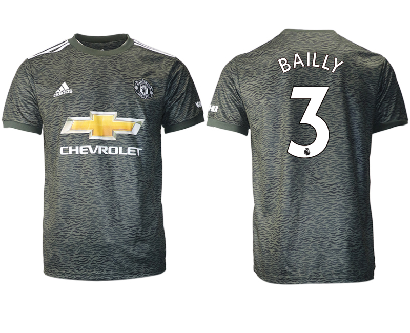 2020-21 Manchester United away aaa version 3# BAILLY soccer jerseys