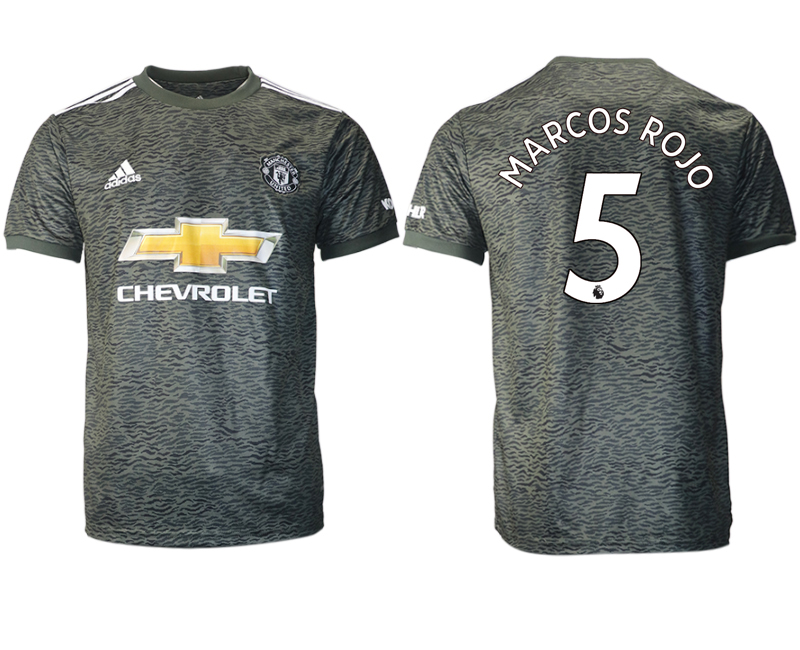 2020-21 Manchester United away aaa version 5# MARCOS ROJO soccer jerseys