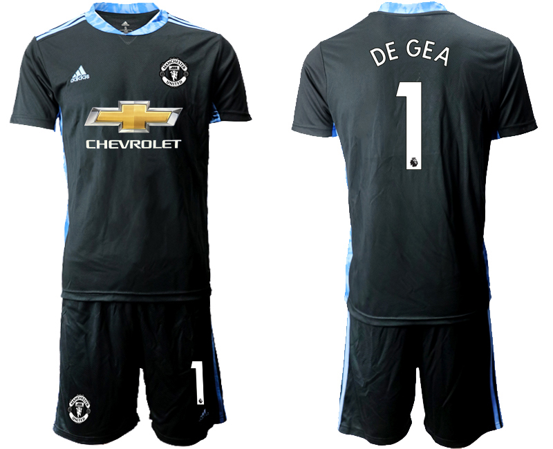 2020-21 Manchester United black goalkeeper 1# DE GEA soccer jerseys