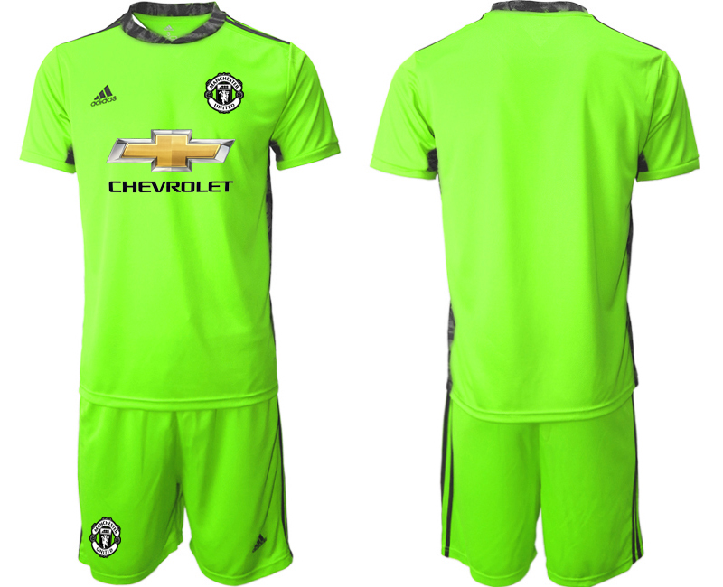 2020-21 Manchester United fluorescent green goalkeeper soccer jerseys