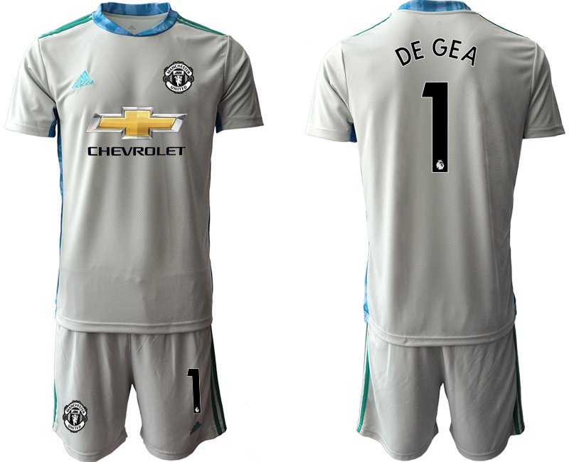 2020-21 Manchester United gray goalkeeper 1# DE GEA soccer jerseys