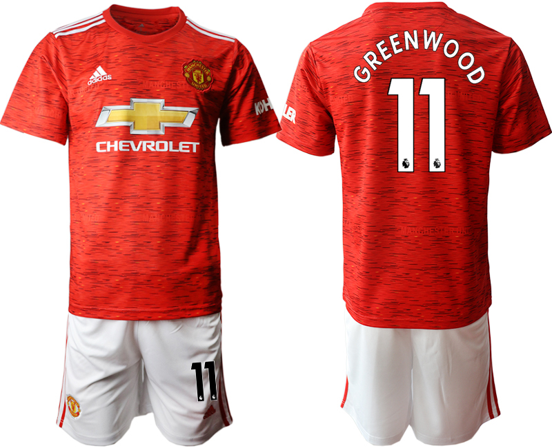 2020-21 Manchester United home 11# GREENWOOD soccer jerseys