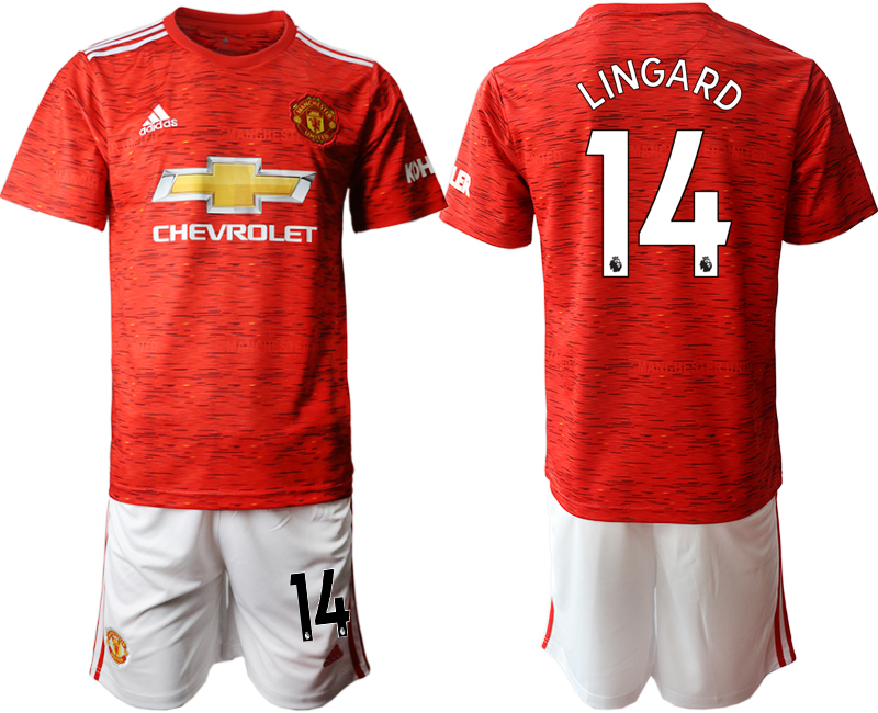 2020-21 Manchester United home 14# LINGARD soccer jerseys