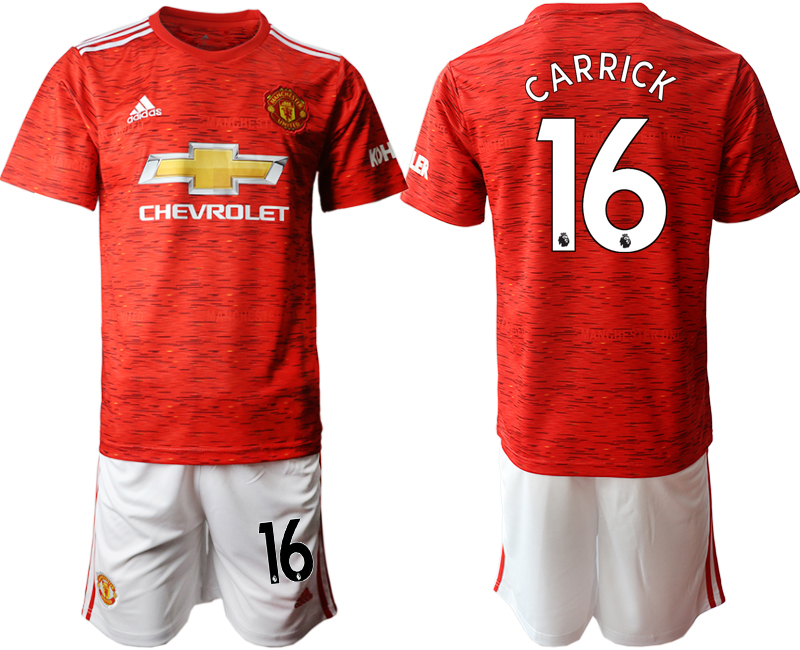 2020-21 Manchester United home 16# CARRICK soccer jerseys