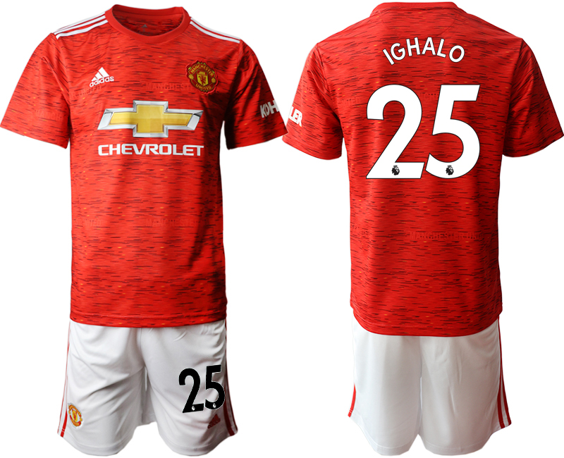 2020-21 Manchester United home 25# IGHALO soccer jerseys