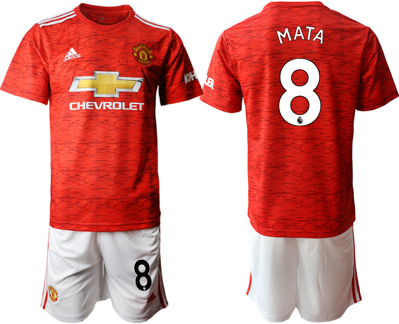 2020-21 Manchester United home 8# MATA soccer jerseys