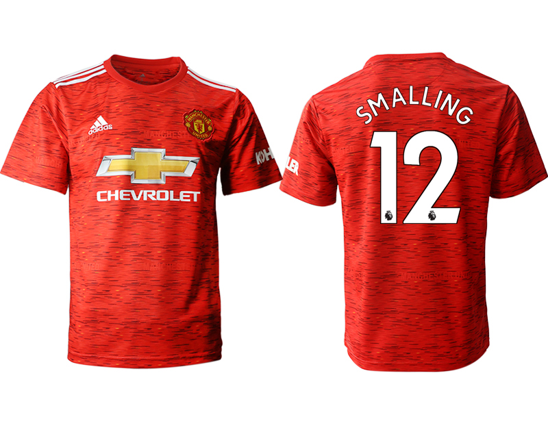 2020-21 Manchester United home aaa version 12# SMALLING soccer jerseys