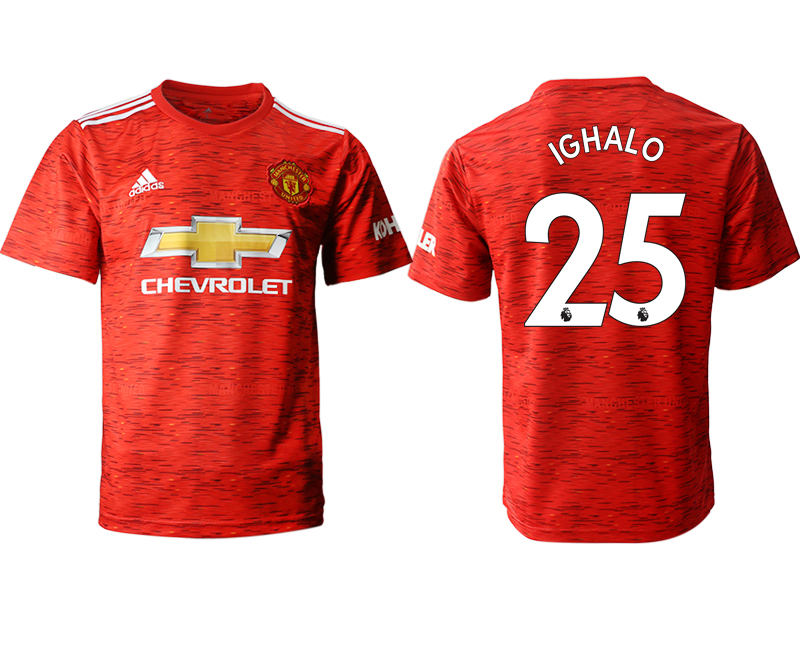 2020-21 Manchester United home aaa version 25# IGHALO soccer jerseys