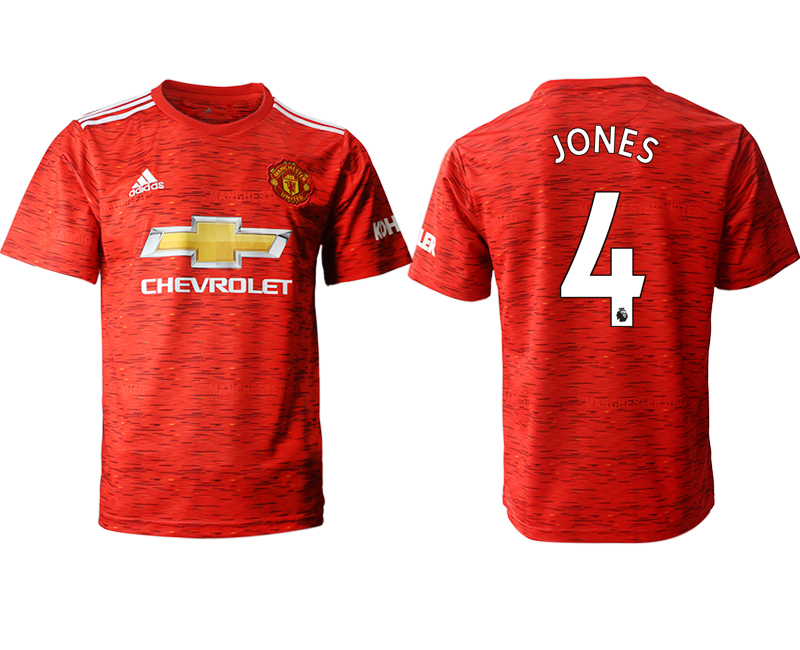 2020-21 Manchester United home aaa version 4# JONES soccer jerseys