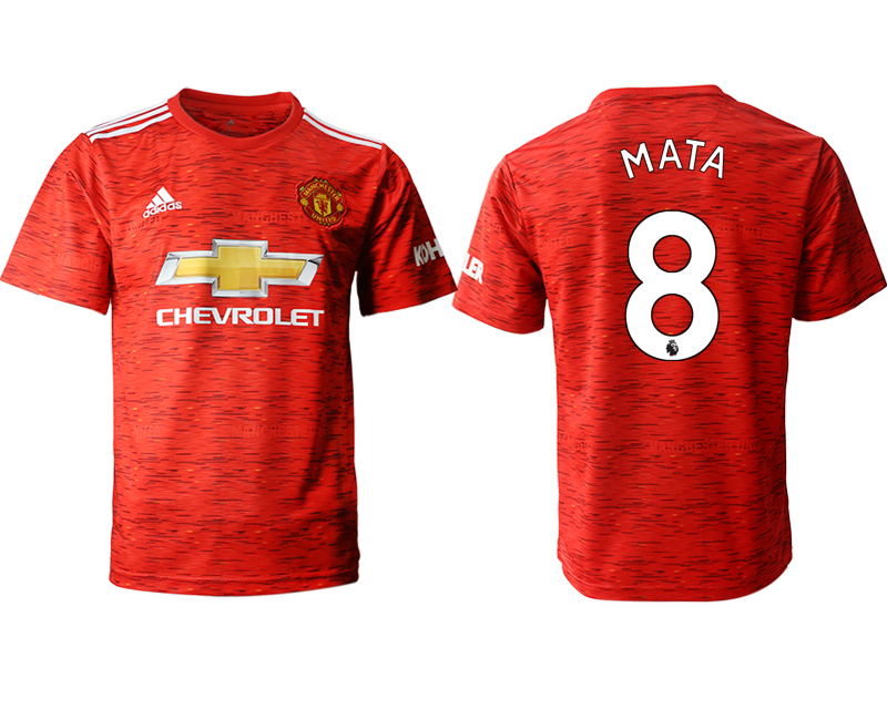 2020-21 Manchester United home aaa version 8# MATA soccer jerseys