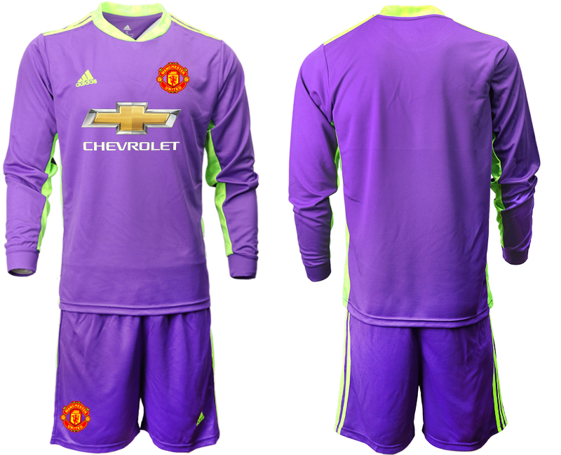 2020-21 Manchester United purple goalkeeper long sleeve soccer jerseys