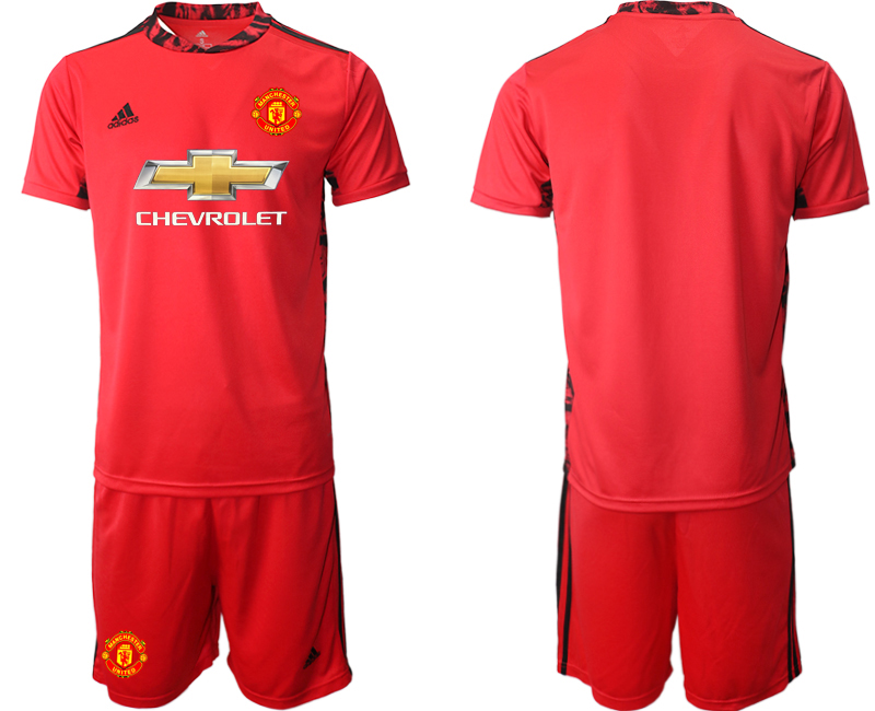 2020-21 Manchester United red goalkeeper soccer jerseys