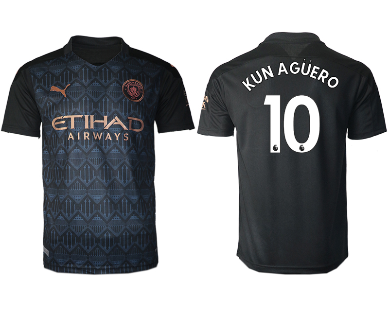 2020-21 Manchester city away aaa version 10# KUN AGUERO soccer jerseys