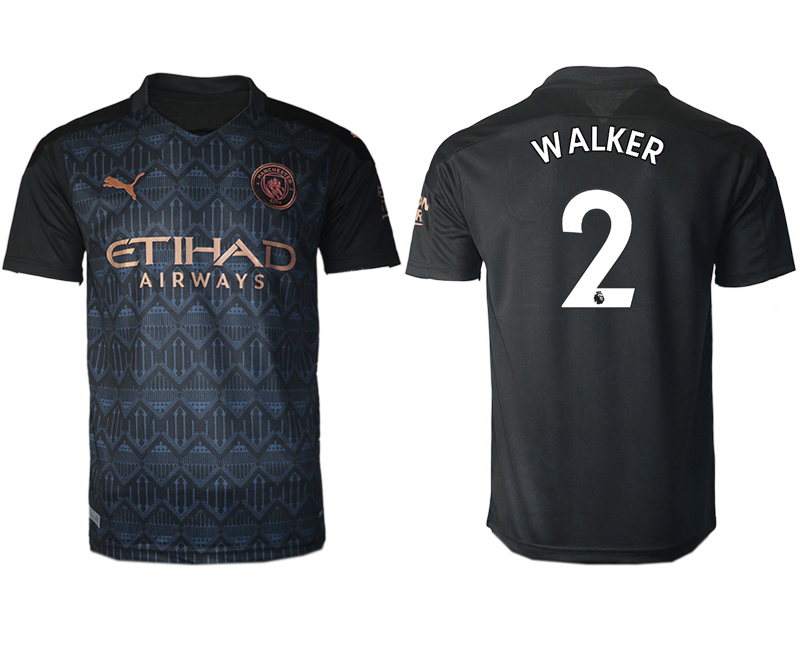 2020-21 Manchester city away aaa version 2# WALKER soccer jerseys