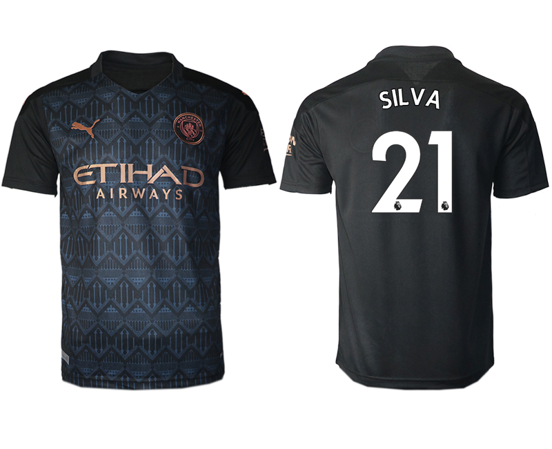 2020-21 Manchester city away aaa version 21# SILVA soccer jerseys