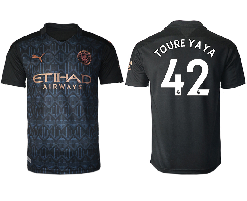 2020-21 Manchester city away aaa version 42# TOURE YAYA soccer jerseys