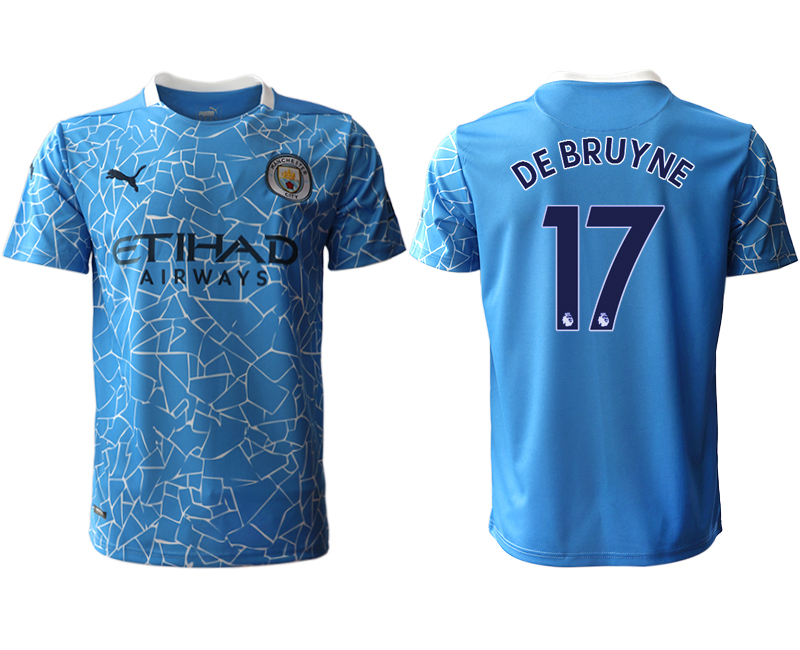 2020-21 Manchester city home aaa version 17# DE BRUYNE soccer jerseys