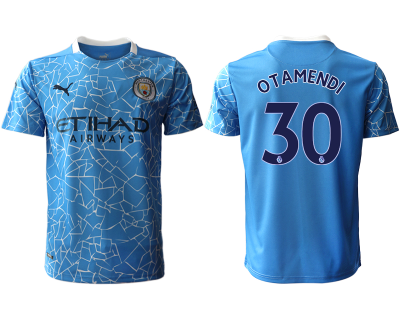 2020-21 Manchester city home aaa version 30# OTAMENDI soccer jerseys