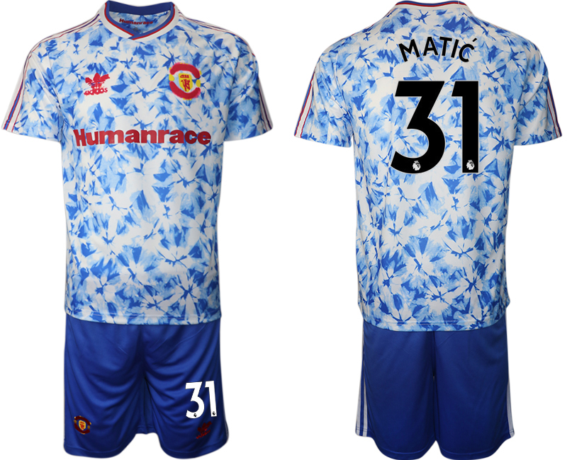 2020-21 Manchester united adidas × Human Race 31# MATIC soccer jerseys