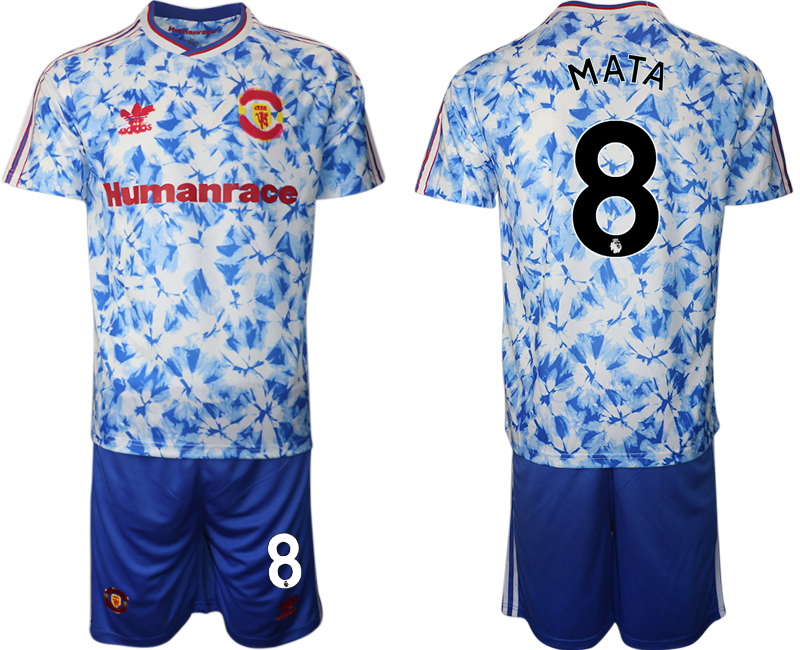 2020-21 Manchester united adidas × Human Race 8# MATA soccer jerseys