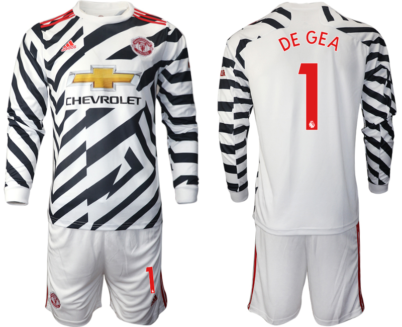 2020-21 Manchester united away  1# DE GEA long sleeve soccer jerseys