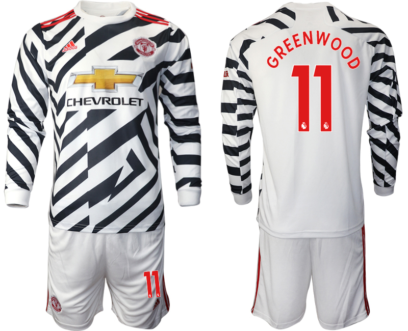 2020-21 Manchester united away  11# GREENWOOD long sleeve soccer jerseys