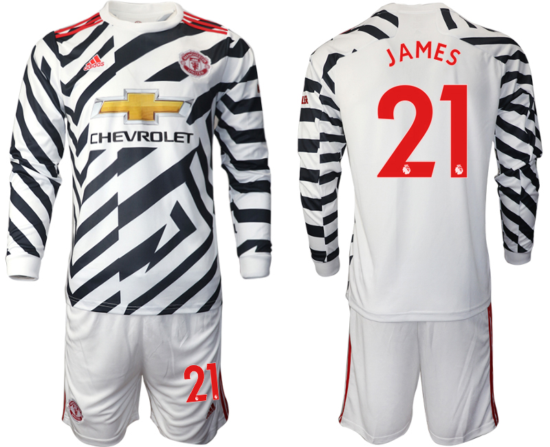 2020-21 Manchester united away  21# JAMES long sleeve soccer jerseys