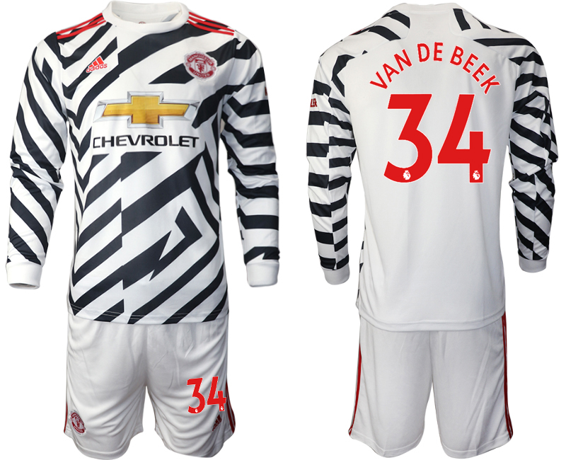 2020-21 Manchester united away  34# VAN DEBEEK long sleeve soccer jerseys