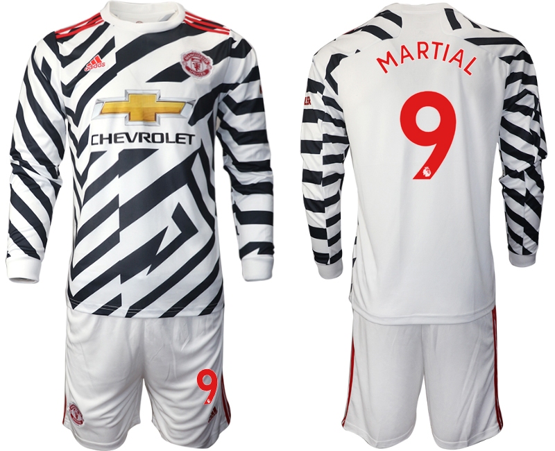 2020-21 Manchester united away  9# MARTIAL long sleeve soccer jerseys