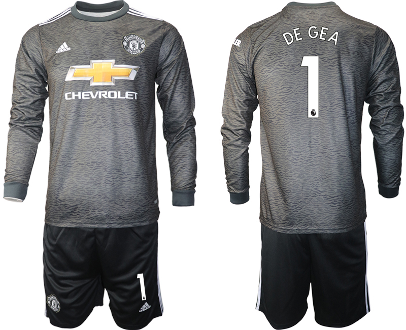 2020-21 Manchester united away 1# DE GEA long sleeve soccer jerseys