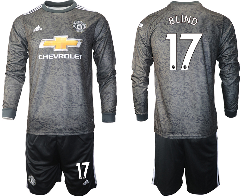 2020-21 Manchester united away 17# BLIND long sleeve soccer jerseys