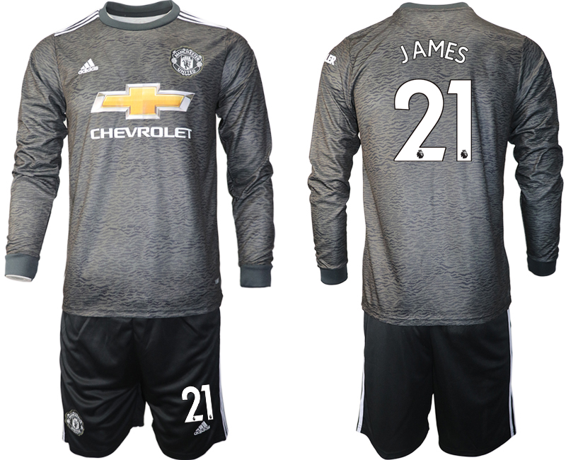 2020-21 Manchester united away 21# JAMES long sleeve soccer jerseys