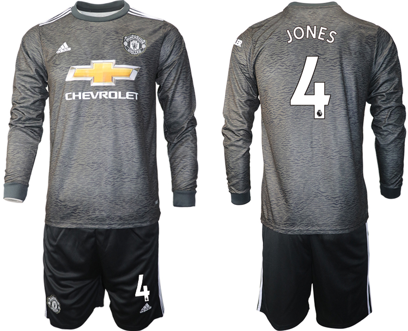 2020-21 Manchester united away 4# JONES long sleeve soccer jerseys