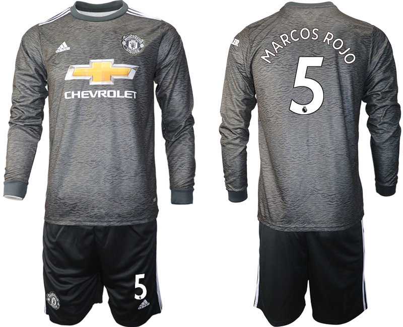 2020-21 Manchester united away 5# MARCOS ROJO long sleeve soccer jerseys