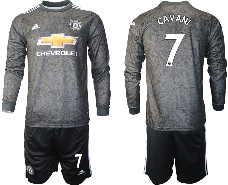 2020-21 Manchester united away 7# CAVANI long sleeve soccer jerseys