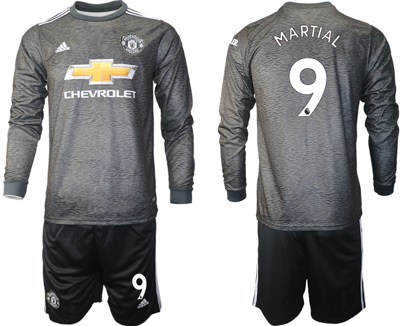 2020-21 Manchester united away 9# MARTIAL long sleeve soccer jerseys