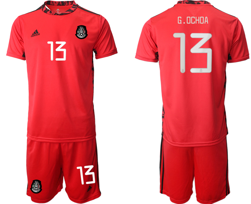 2020-21 Mexico red goalkeeper 13# G.OCHOA soccer jerseys