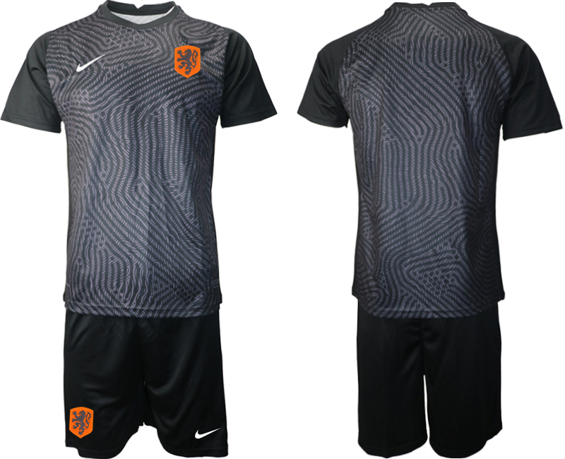 2020-21 Netherlands black goalkeeper soccer jerseys