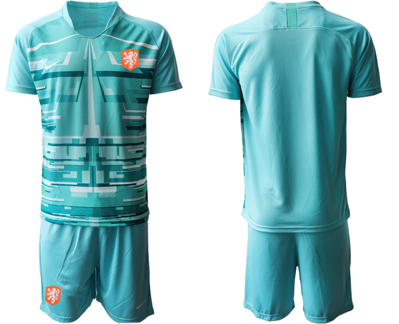 2020-21 Netherlands lake blue goalkeeper soccer jerseys