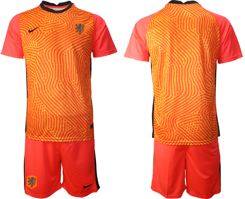 2020-21 Netherlands red goalkeeper soccer jerseys