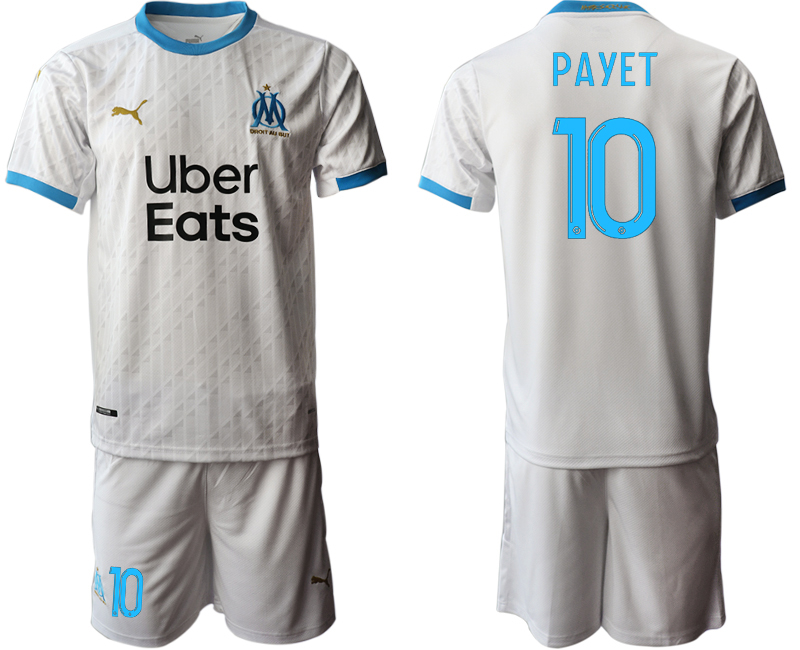 2020-21 Olympique De Marseille 10 PAYET Home Soccer Jersey