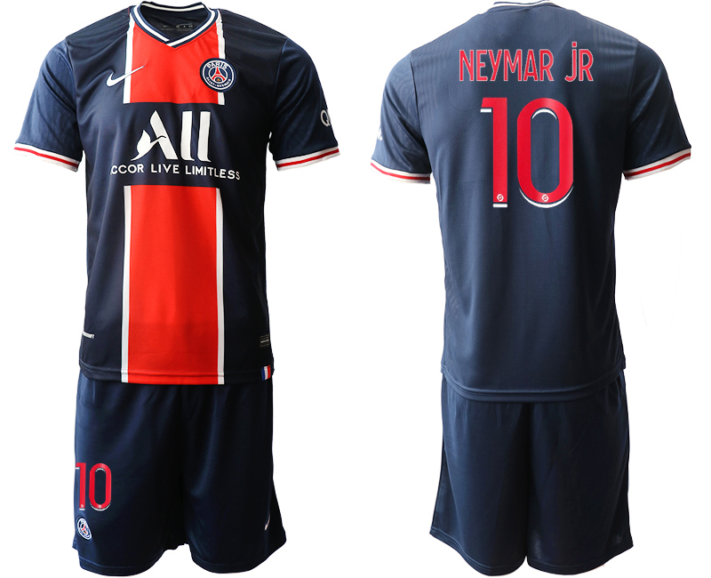 2020-21 Paris Saint-Germain 10 NEYMAR JR Home Soccer Jerseys