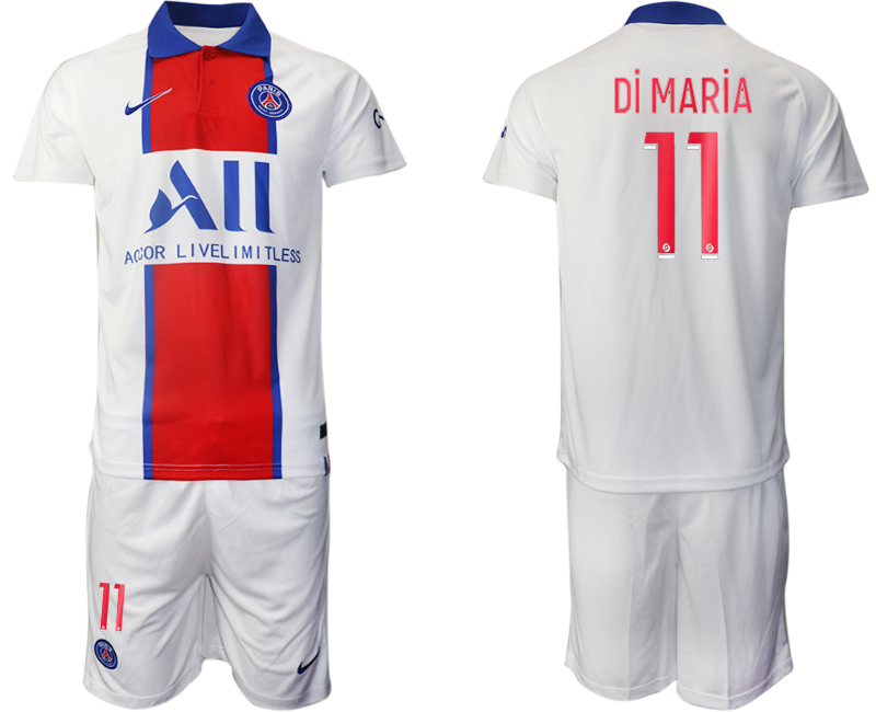 2020-21 Paris Saint-Germain 11 Di MARiA Away Soccer Jersey