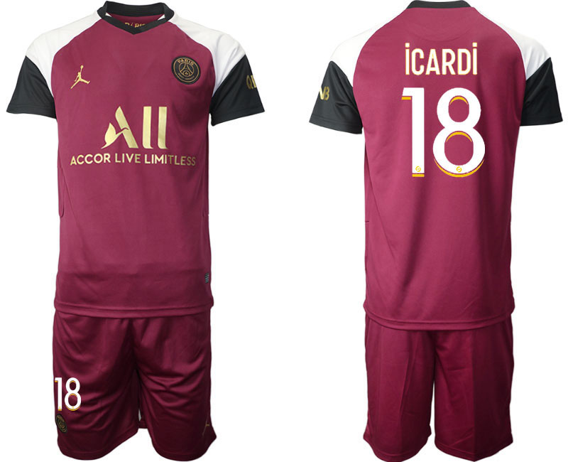 2020-21 Paris Saint Germain away  18# ICARDI soccer jerseys