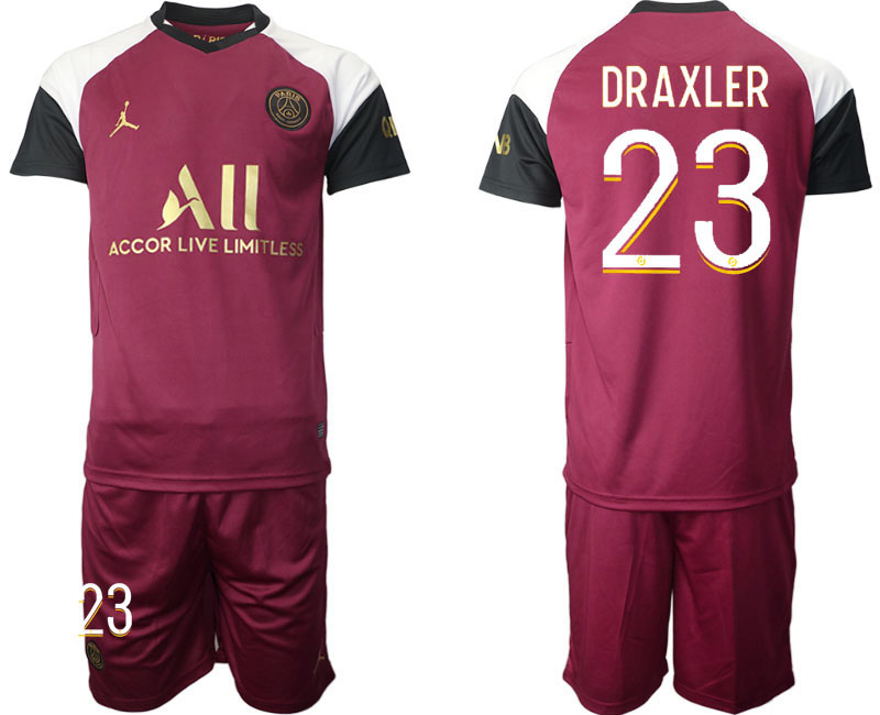 2020-21 Paris Saint Germain away  23# DRAXLER soccer jerseys