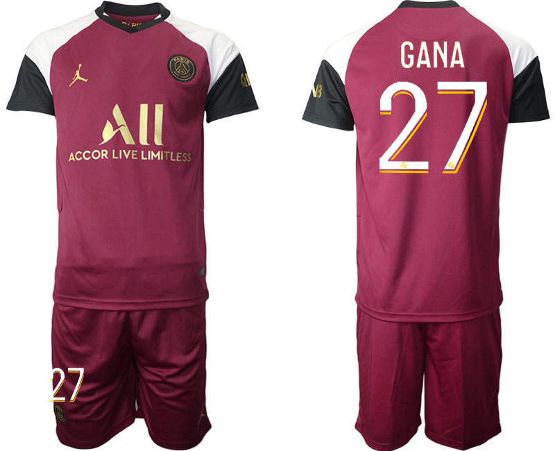 2020-21 Paris Saint Germain away  27# GANA soccer jerseys