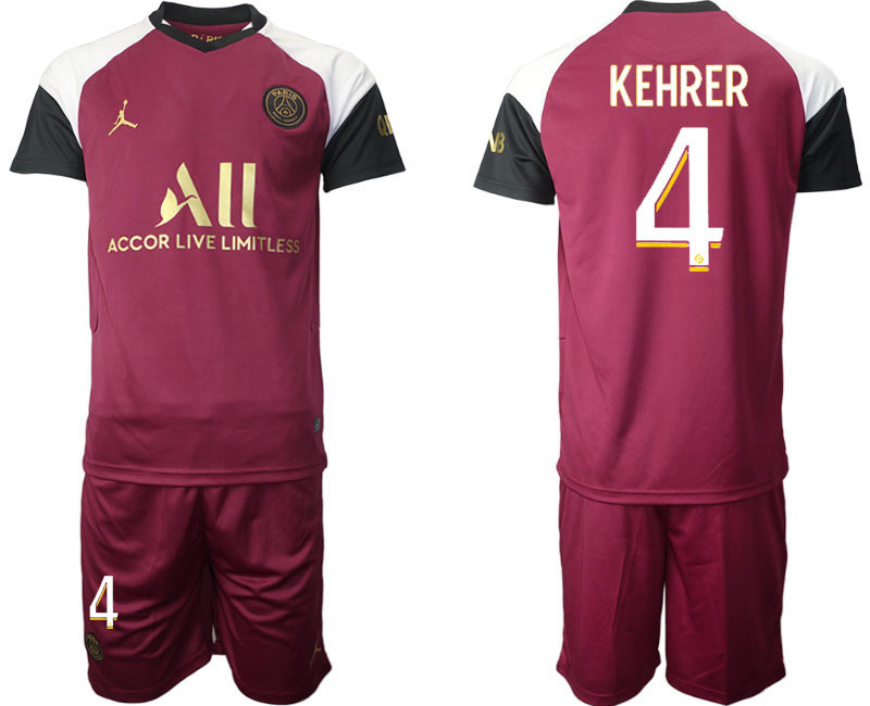 2020-21 Paris Saint Germain away  4# KEHRER soccer jerseys