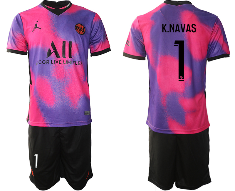 2020-21 Paris Saint Germain away 1# K.NAVAS soccer jerseys