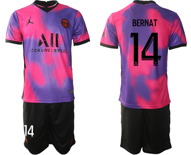 2020-21 Paris Saint Germain away 14# BERNAT soccer jerseys